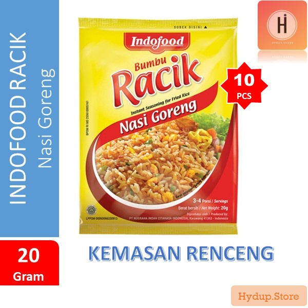 

Indofood Racik Bumbu Nasi Goreng Renceng isi 10 Pcs Kemasan 20 Gr
