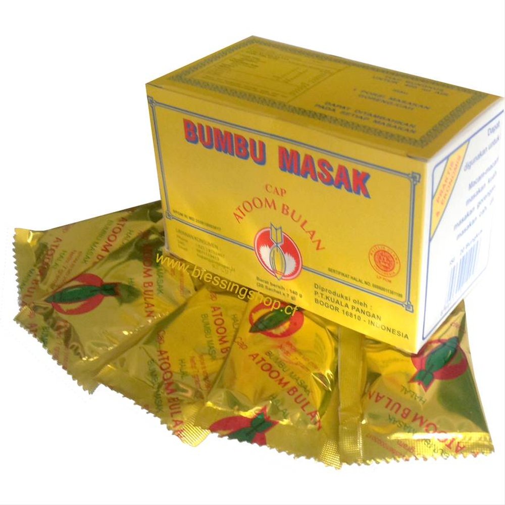 BUMBU MASAK CAP ATOOM BULAN / ATOM BULAN 1 KOTAK 140gr