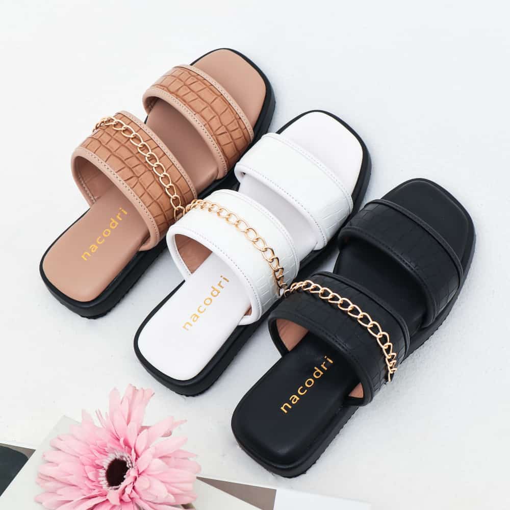 nacodri TRISHA Sandal Wanita Platform Sandal Croco