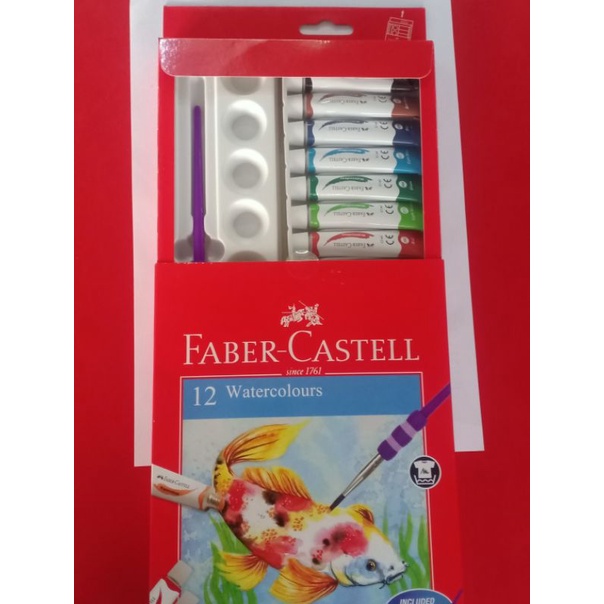 Faber-Castell Watercolour tube Cat Air 12 ml - 12 Warna