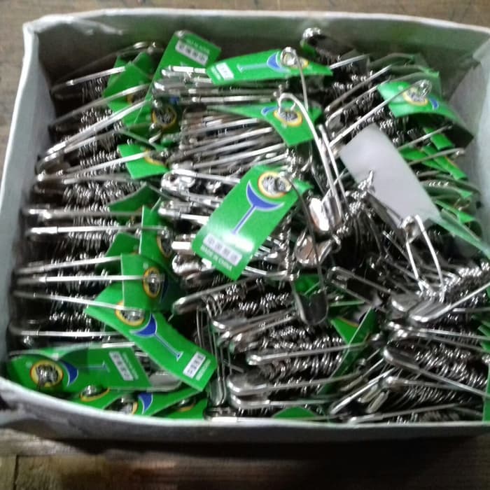 1 renteng isi 12 pcs peniti merk tiger/swan