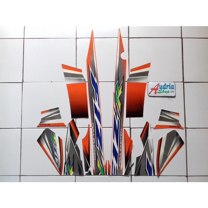 

TERLARIS | Stiker Striping Motor Yamaha F1ZR 2004 Hitam-Orange