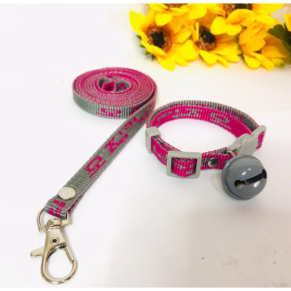 Paket Tali Tuntun &amp; Kalung Kucing Motif Korea Lonceng 22mm
