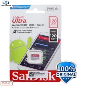 MicroSd SanDisk Ultra micro SDXC Card UHS-I Class 10 A1 (120MB/s) 128GB