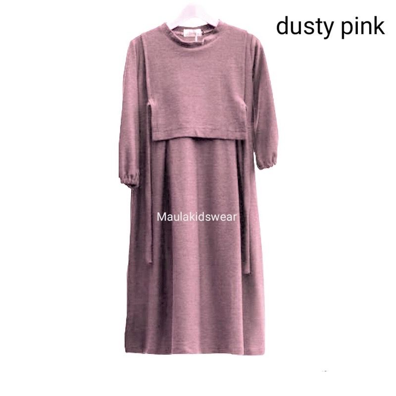 gamis anak perempuan / gamis bayi newborn 0 bln-4 thn / gamis MAUDY vest/ bahan adem elastis mix2