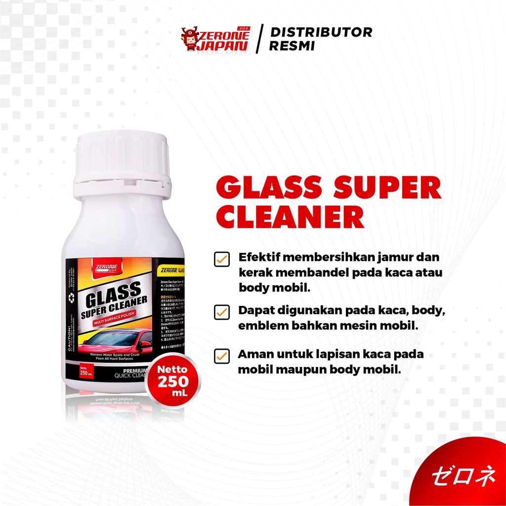 Zerone Paket Perawatan Eksterior Penghilang Noda Cat Bekas Aspal Penghilang Jamur Glass Cleaner