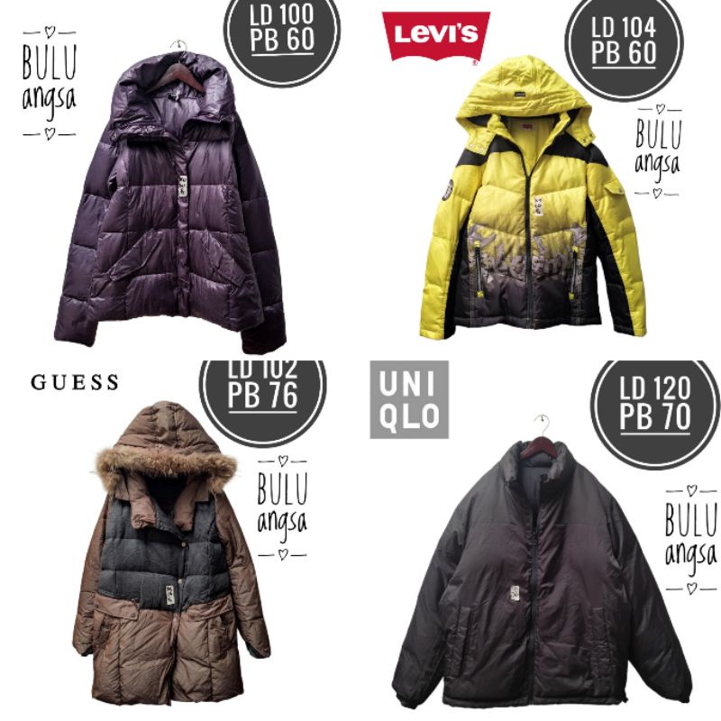 JAKET WANITA PRIA BULU ANGSA PUFFER JACKET DOWN JACKET