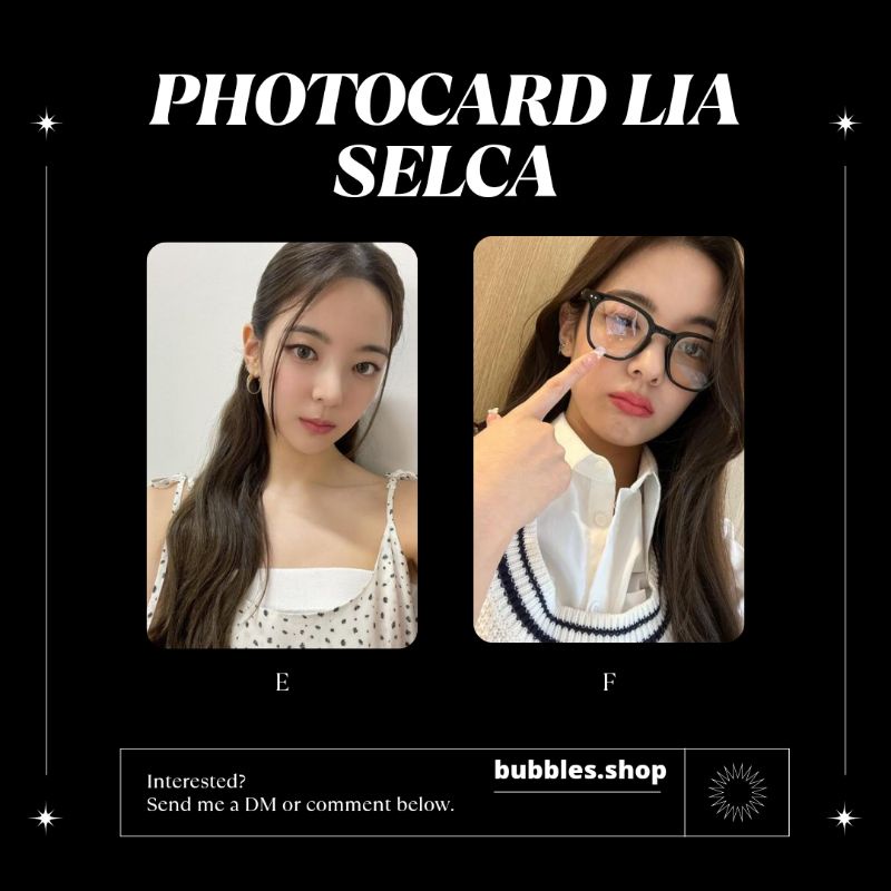 PHOTOCARD UNOFFICIAL LIA ITZY SELCA