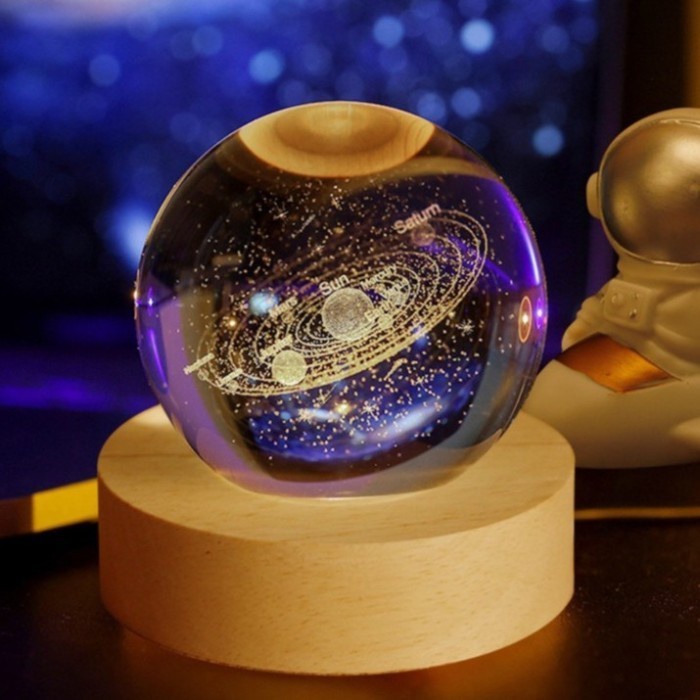 barokahgamis LUMINOUS CRYSTAL BALL / LAMPU TIDUR KRISTAL