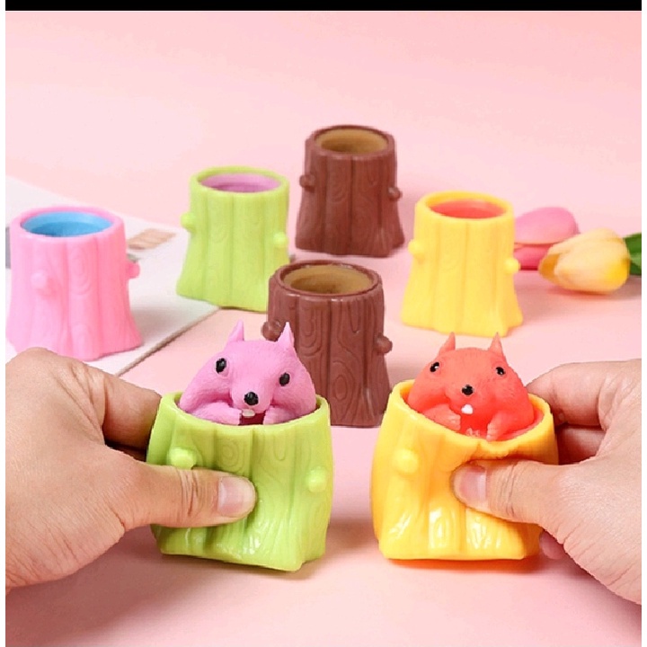 PROMO - Mainan Squishy TUPAI Karet Silikon Penghilang Stress Lucu Pop Up Murah /mainan squishy /squishy pop up /squishy murah