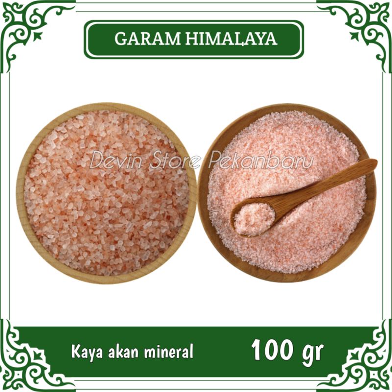 

Garam Himalaya / Himalayan Pink Salt 100 gr / (Halus / Kasar) / Diet Keto JSR