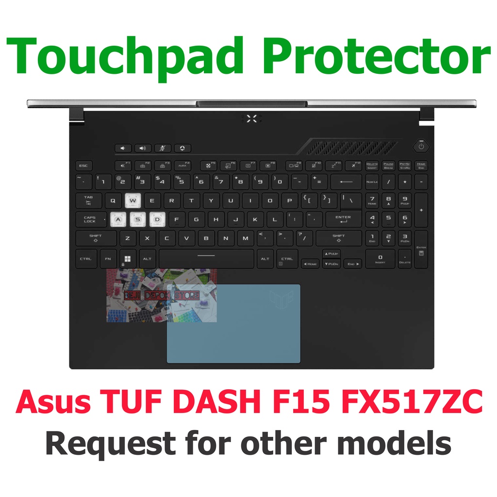 Touchpad Protector Anti Gores Asus TUF DASH F15 FX517ZC