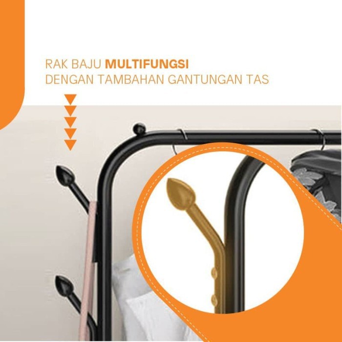 COD SM88 Big Stand Hanger Single Rak Pakaian Clothes Hanger Gantungan SG99