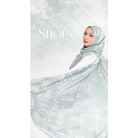 SHOFA SCARF By NAISHA / PREMIUM GLOW / Syar'i / segi empat premium mudah dibentuk / lembut & tidak t