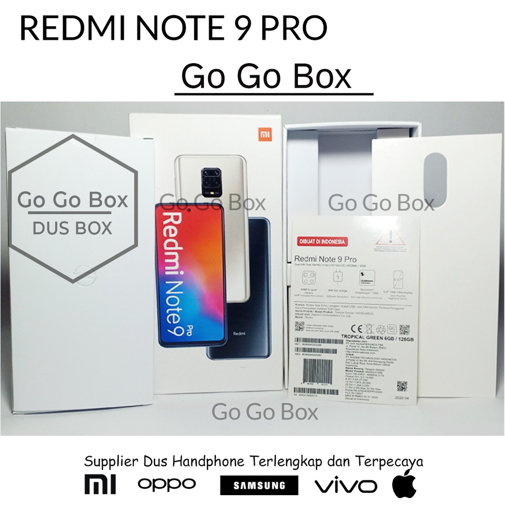 DUS DUSBOX REDMI NOTE 9 PRO-GRATIS STICKER- DAN FULLSET -BOX REDMI