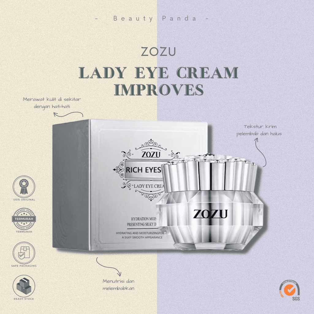 Zozu Lady Eye Cream Improves Dark Circles Tightens Fine Lines Moisturizes and Wiredrawing Eye Cream Eye Care