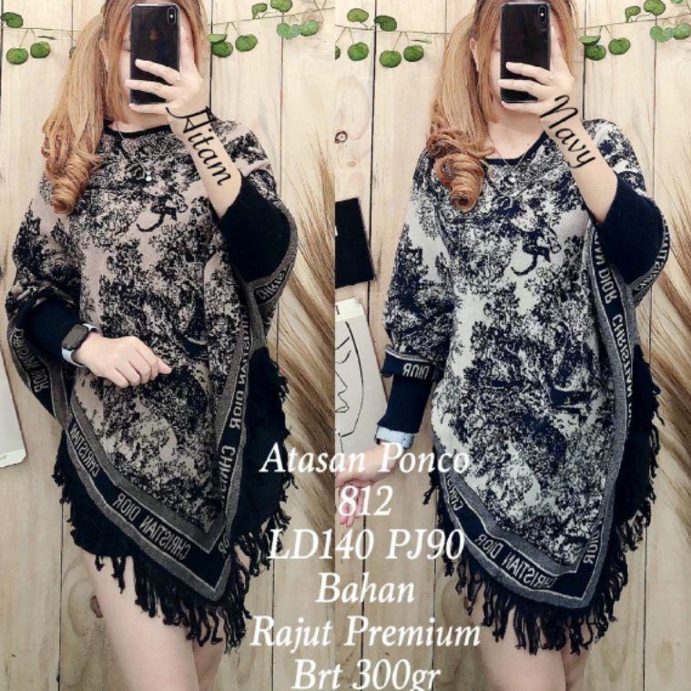 Atasan Rajut Ponco import Premium ‑ LSK.27Ja23r