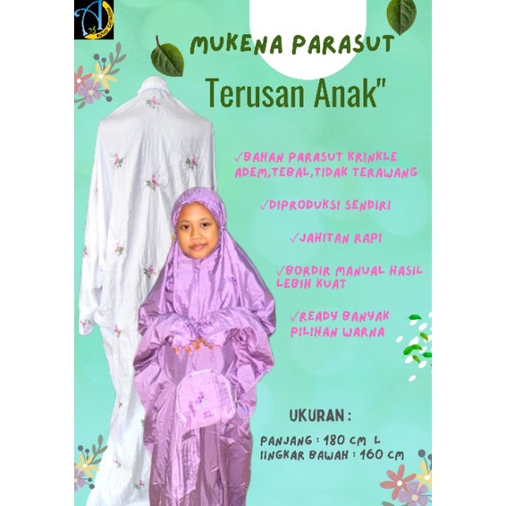 Mukena PARASUT TERUSAN ANAK-ANAK