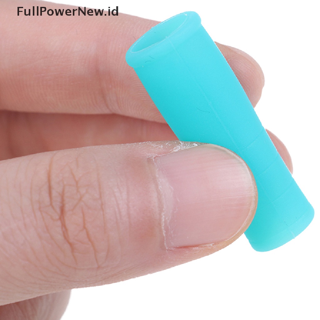 Power 2Pcs Silicone Nipper Cover Sleeve Gunting Kutikula Kuku Pinset Kulit Mati Cap ID