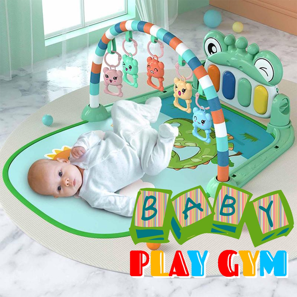 Mainan Baby Play Gym/ Baby  Playmat Harmonium/ Playgym Pedal Piano Fitnes Frame 696-R22