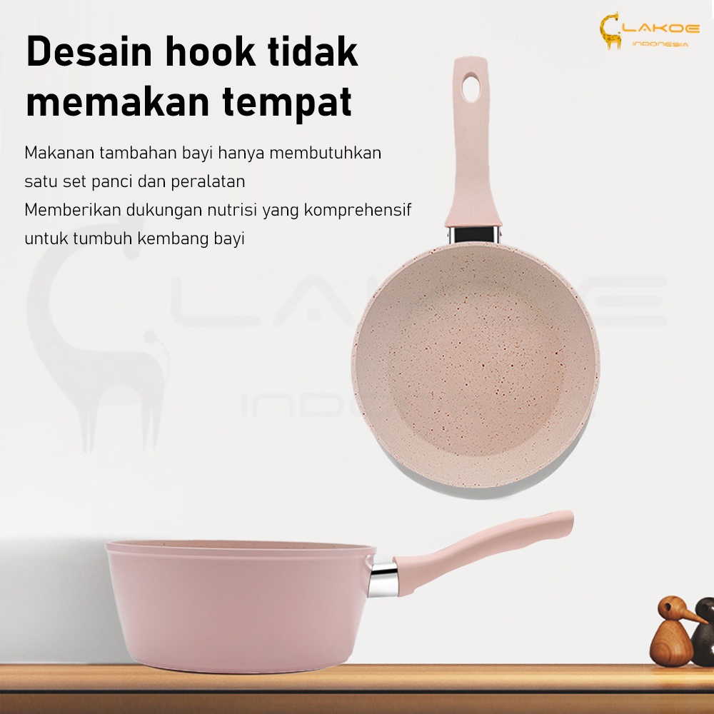 Multifungsi panci bayi susu sauce pan fry frypan mini anti lengket