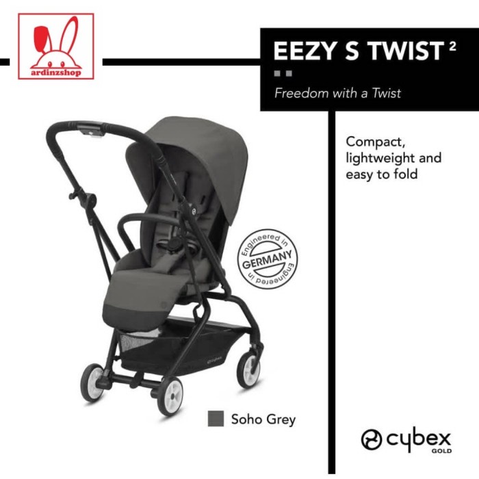 Jual Stroller Cybex Eezy S Twist 2 Original cabin size - GREY Murah