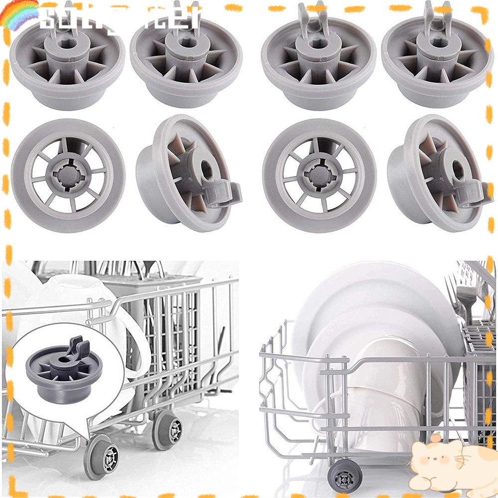 Solighter 4pcs Dishrack Wheel Alat Dapur Ringan Dish Washer Parts Aksesoris Cuci Piring