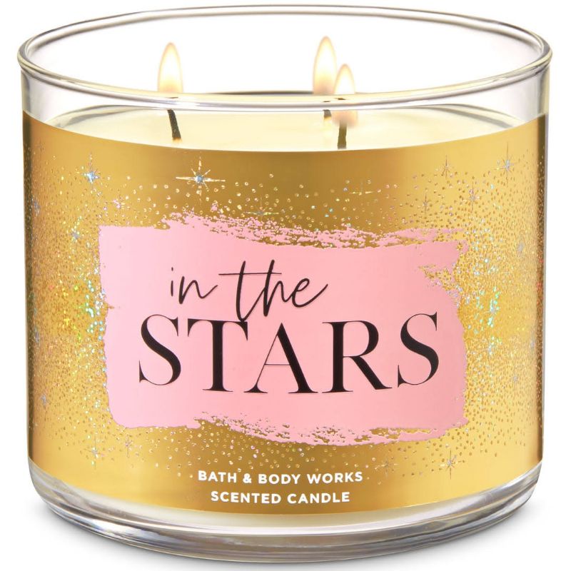 BATH AND BODY WORKS BBW IN THE STARS 3 WICK SCENTED CANDLE MADE WITH ESSENTIAL OILS 411 G