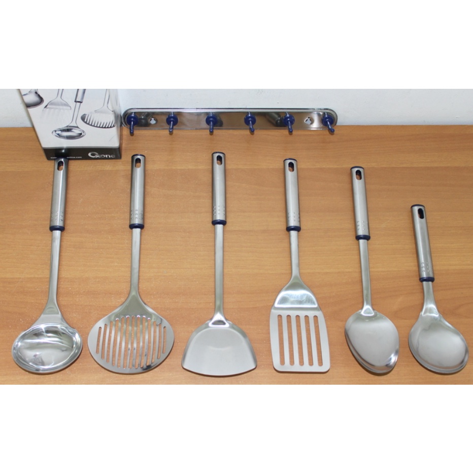 OXONE ALAT MASAK SET / SPATULA SET OX 963 (6 PCS) STAINLESS STEEL