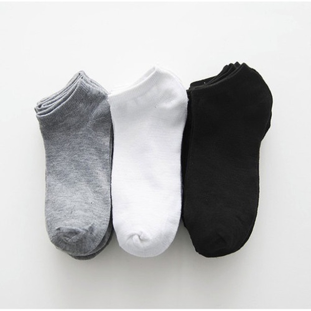 INFY - Kaos Kaki Polos Motif Pendek Dibawah Mata Kaki / Kaoskaki Office Olahraga Fashion / Kaos Kaki Wanita Pria Ankle Socks KK025