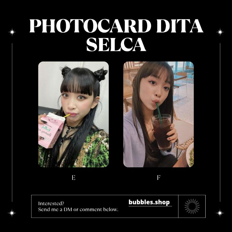 PHOTOCARD UNOFFICIAL DITA SECRET NUMBER SELCA