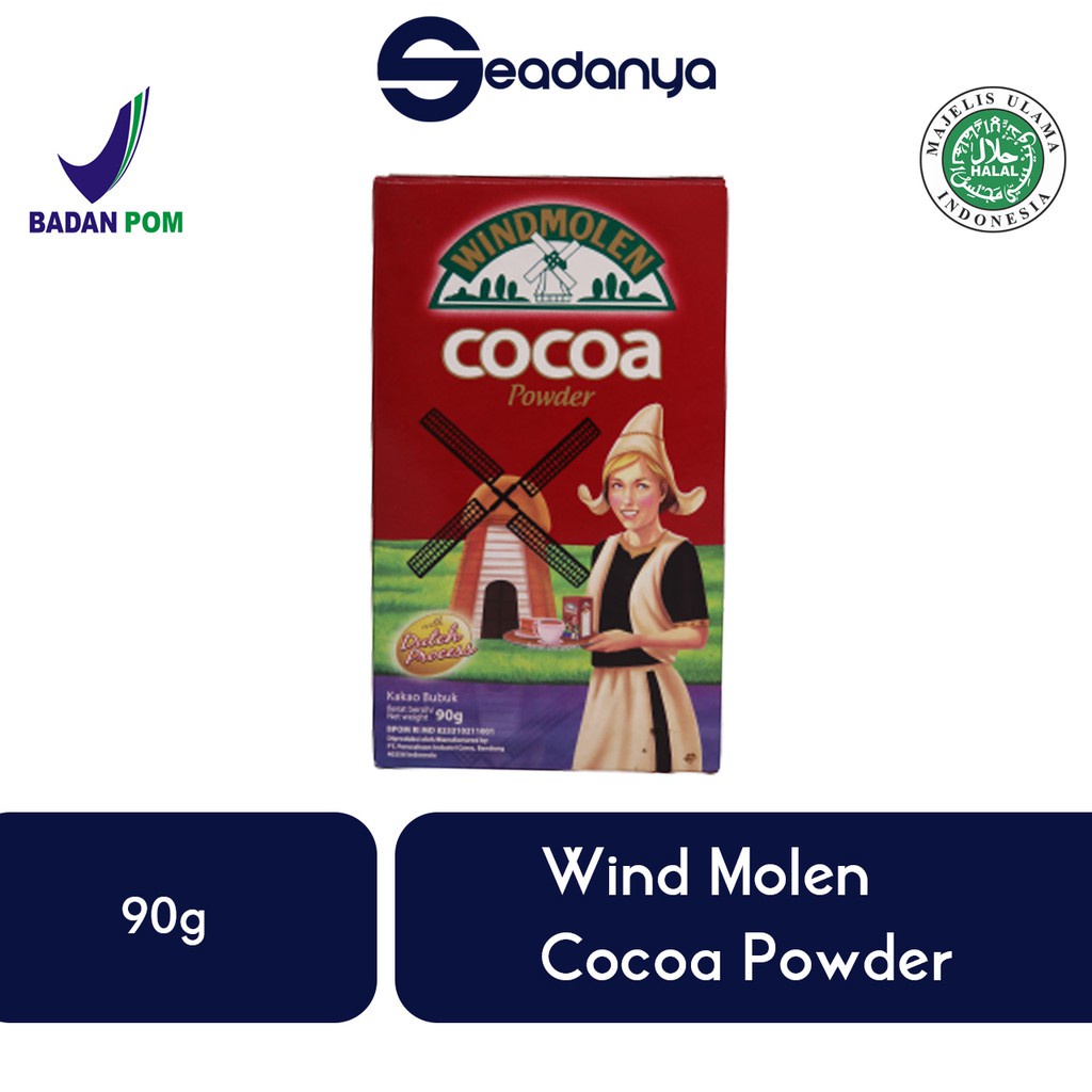 

Windmolen Cocoa Powder 80g - Cokelat Bubuk - Coklat Tabur - Topping Chocolate Halal MUI & BPOM