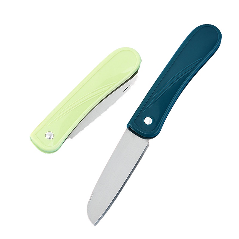 [XOQ] PISAU LIPAT STAINLESS / PISAU PENGUPAS DAN PEMOTONG SAYUR DAN BUAHAN / PISAU DAPUR / PISAU MINI PORTABLE / KITCHEN KNIFE