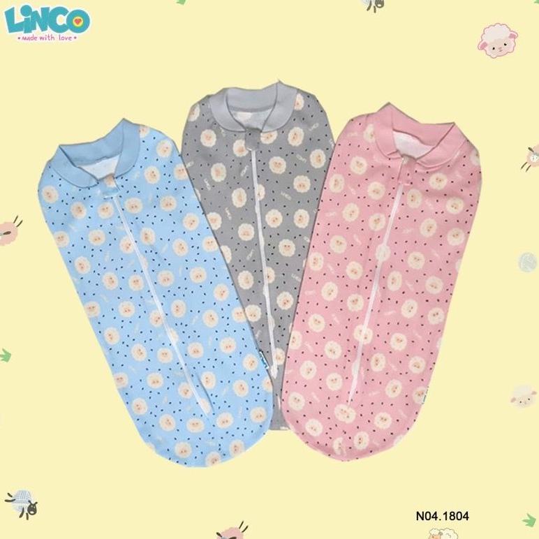 Bedong Bayi Instan LINCO SNI Baju pakaian selimut bayi ANTI ALERGI Motif random