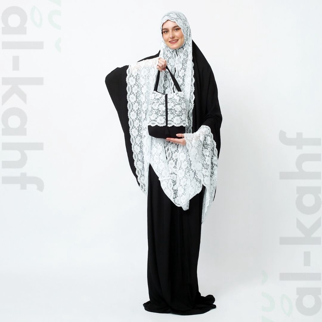 ALKAHF.ID Mukena Traveling Dewasa 2in1 Al_Kahf/Mukena Rayon Import TERBARU