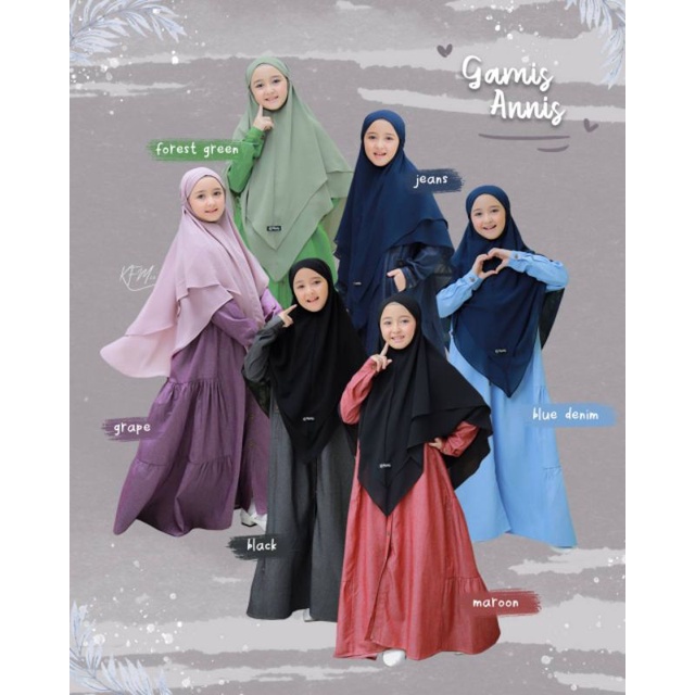 Denim couple | Annas & Annis Denim Couple By KFM | Gamis | Koko