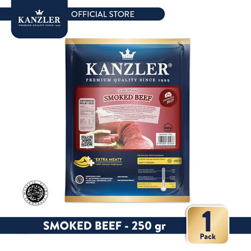 

KANZLER SMOKED BEEF 250 gram -1pack