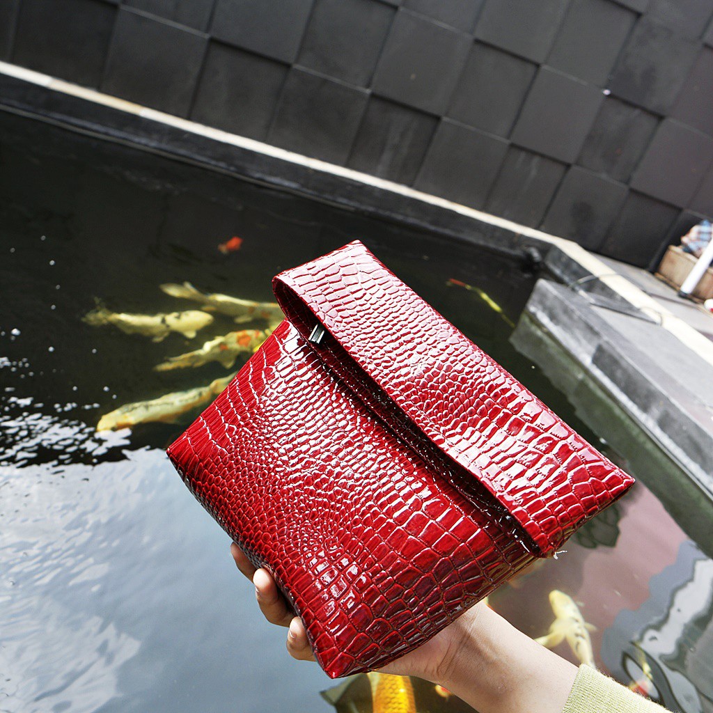 Dompet Pesta Wanita Croco Clutch murah 01-6353