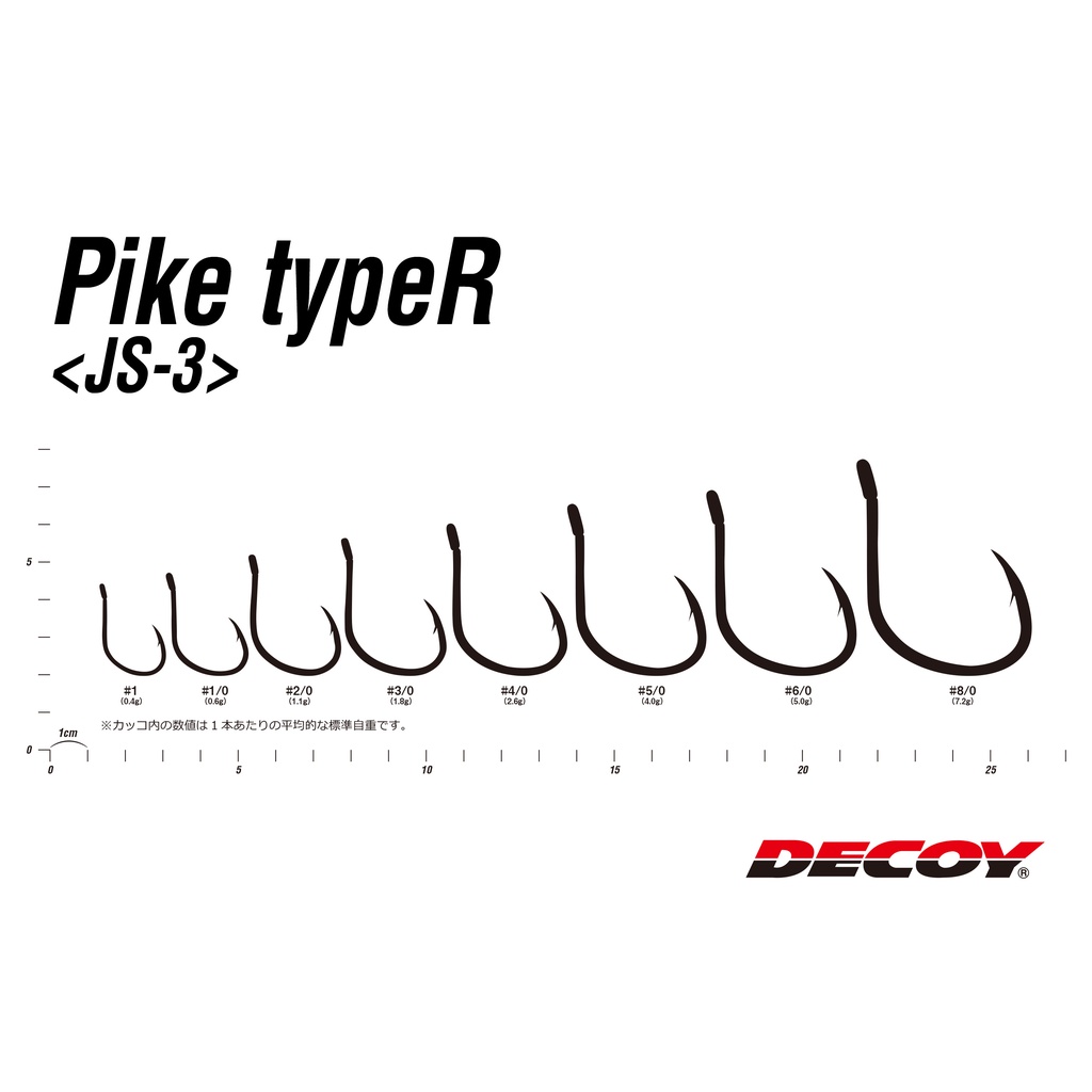 Kail Pancing Hook DECOY PIKE TYPE R JS-3 | DECOY JIGGING SINGLE HOOK