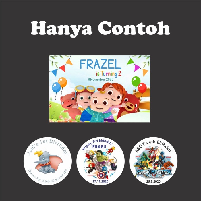

PROMO!!Stiker sticker label Happy Birthday Selamat Ulang Tahun Anak3.1.23