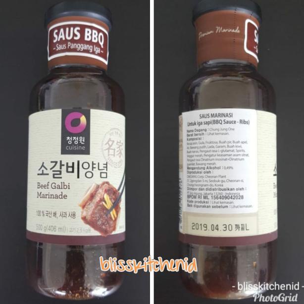 

Bumbu Marinade Beef Short Rib Galbi / Kalbi Sauce Chung Jung One 500gr