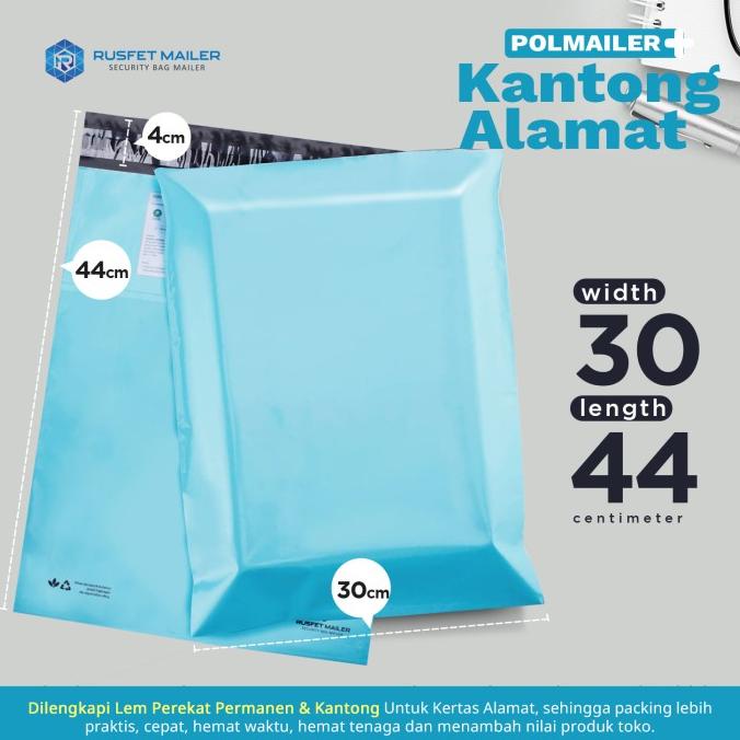 

AMPLOP PLASTIK POLYMAILER POLIMAILER PACKING ONLINE BABY BLUE bird01