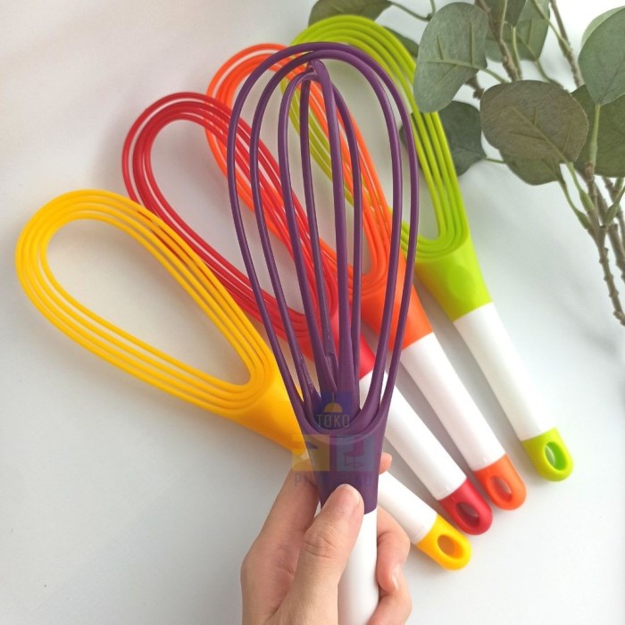 Jual Hand Mixer Lipat Pengocok Telur Egg Whisker Silikon Eggs Beater