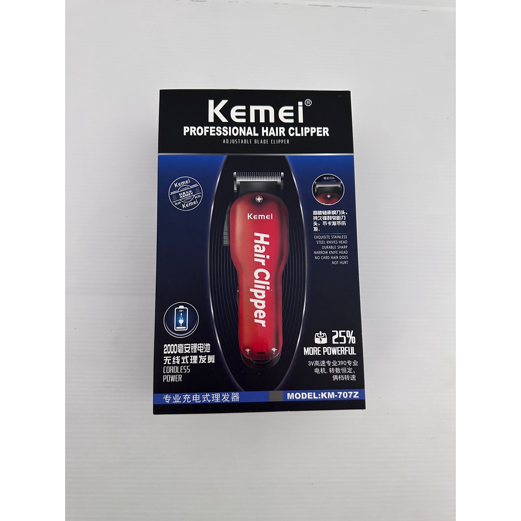 Hair Clipper Kemei KM-707Z Alat Cukur Rambut Cordless