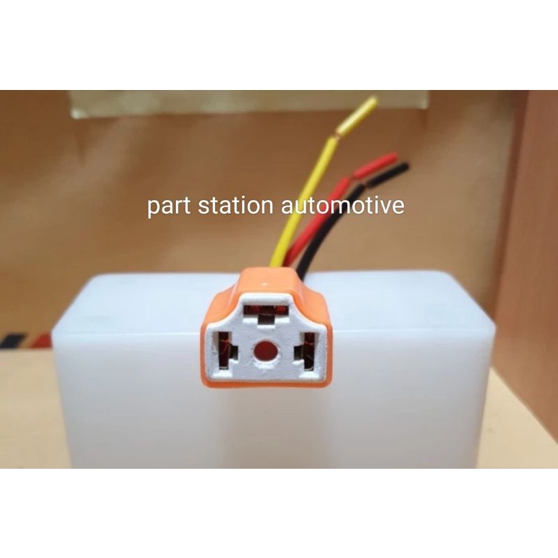 SOKET H4 LAMPU DEPAN MOBIL / SOKET SEAL BEAM KERAMIK