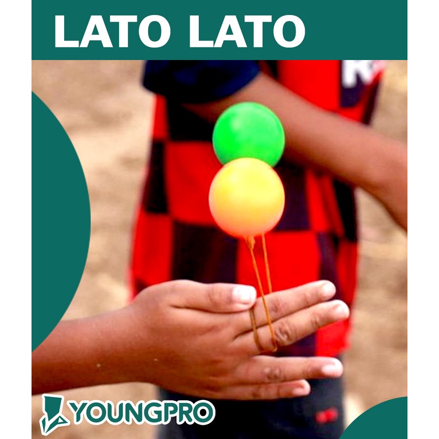 Mainan Viral Lato Lato GLOWING MENYALA BESAR TEKTEK ANAK TRADISIONAL TOYS 4cm