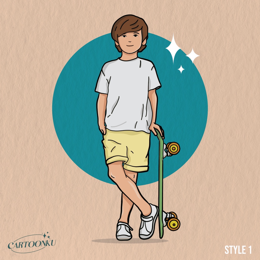 kado ilustrasi foto custom ilustrasi gambar digital  (softfile) style 1