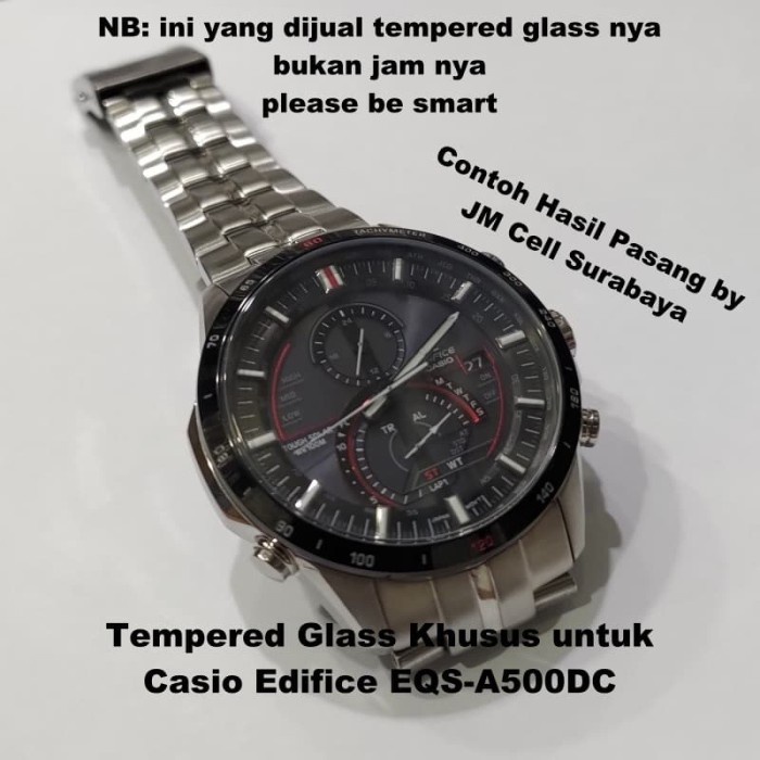 ini TG TG TG CASIO EDIFICE EQS-A500DC TG pelindung anti gores antigores layar kaca film jam tangan t
