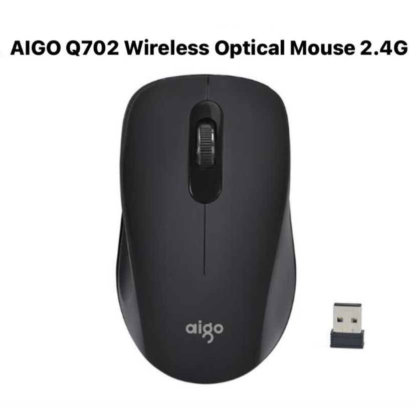 Aigo Q702 Wireless Mouse Silent Click / Mouse Wireless / Mouse Tanpa Kabel Untuk Laptop