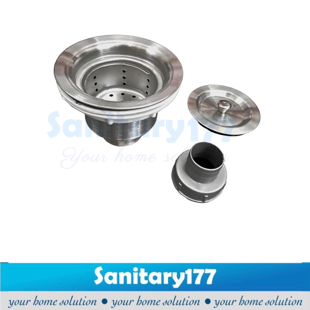 Afur cuci piring SINK  full stainless - saringan pembuangan keranjang cuci piring  afur wastafel drainer strainer bak cuci piring /D51